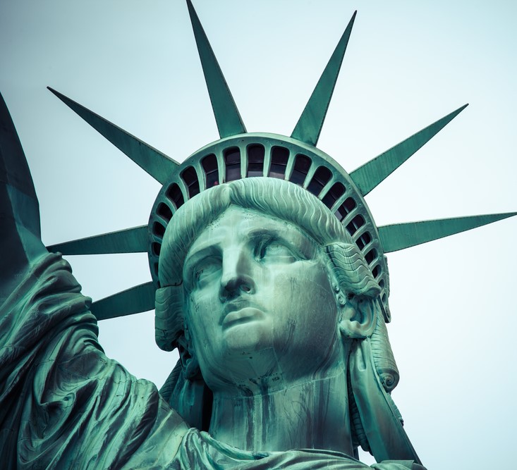 The Statue of Liberty at New York City
